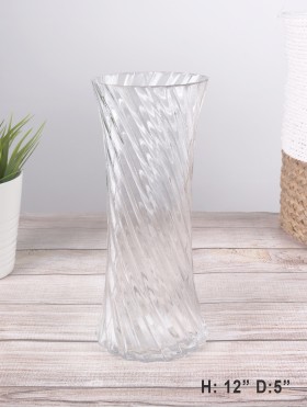 TALL GLASS VASE